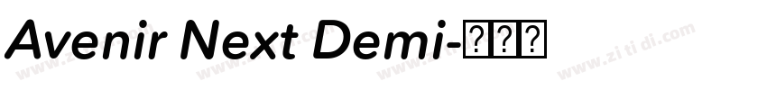 Avenir Next Demi字体转换